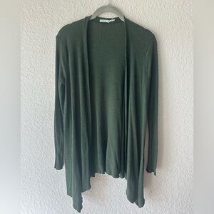 Kimchi Blue Olive Green Ribbed Cardigan – Size L (Urban Outfitters)